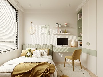 现代简约风卧室，温馨舒适的小天地