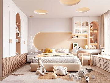 温馨童趣卧室，打造孩子梦想空间