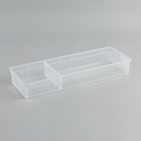 日本原产inomata厨房抽屉收纳盒储物分格盒整理盒宽型 透明