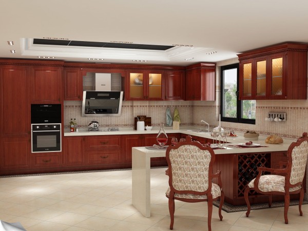 带岛台橱柜效果图