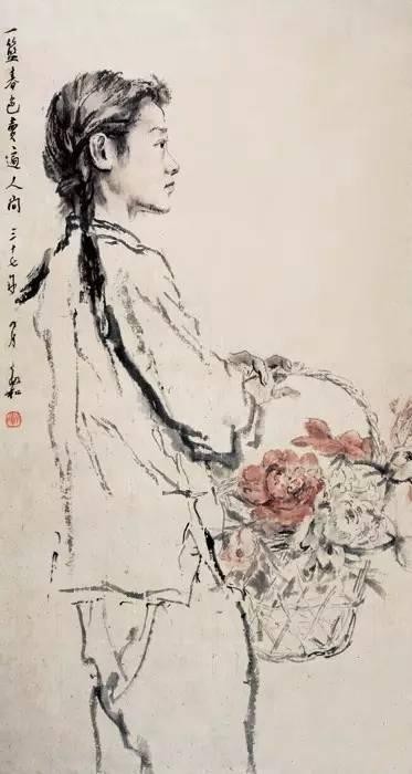 品画 | 读蒋兆和画作《一篮春色卖遍人间》