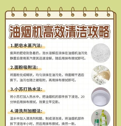 清洗油烟机的简单方法（省力又高效的清洁技巧） 第3张