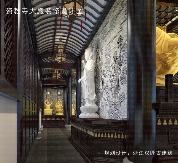 明清寺庙功能分区流线设计，礼佛动线、僧侣生活区高效组织策略