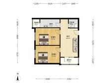  龙都花园正规2居室婚房装修采光好空间大不临街 