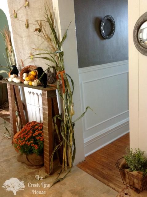 可愛的萬聖節仿壁爐架手工DIY裝飾圖片教程 第2張