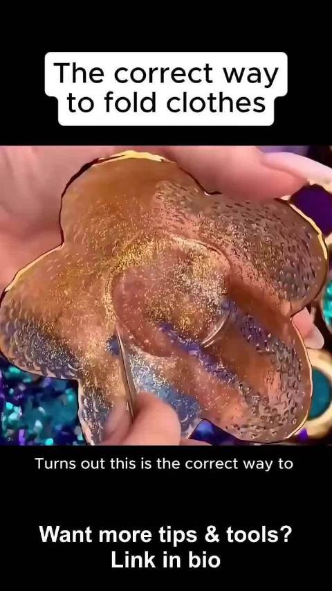 正确的叠衣服方法