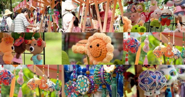 创意市集手工艺品展示 户外市集