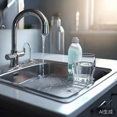 清水洗洁精，温水覆盖马桶盖