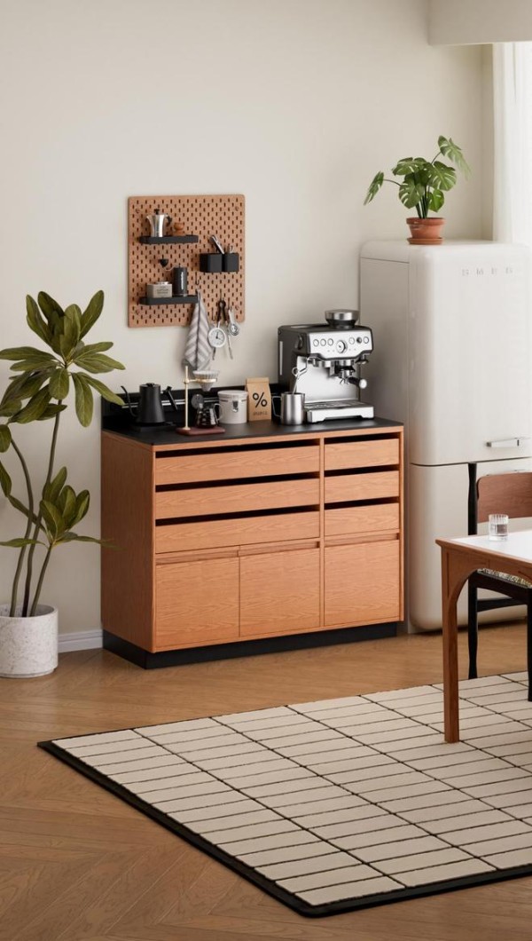 高性价比实木餐边柜推荐，适配厨房餐厅等多元生活场景