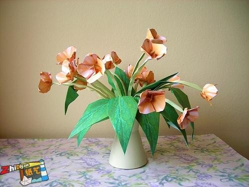 纸艺花 精美的折纸花欣赏