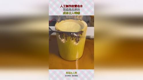 人工制作的雷击木，竟然是这样的，成品让人唏嘘！