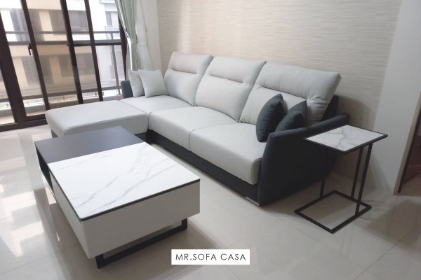 淺色的普羅沙發能提升空間開闊感