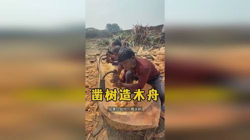 孟加拉水乡，一棵树造一艘独木舟