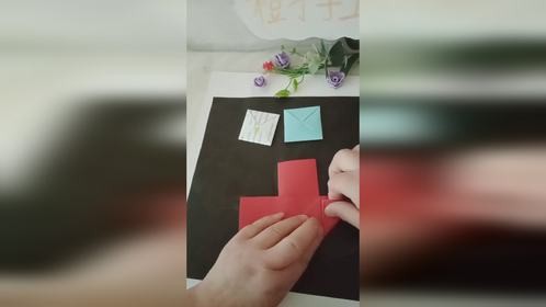 还记得小时候的四格瓣怎么折吗