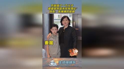不就碰了一下儿子，婆婆居然还来找我理论，网友：赤裸裸的威胁！