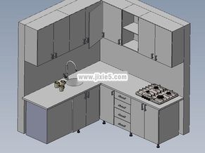 厨房吊柜、橱柜设计SolidWorks设计