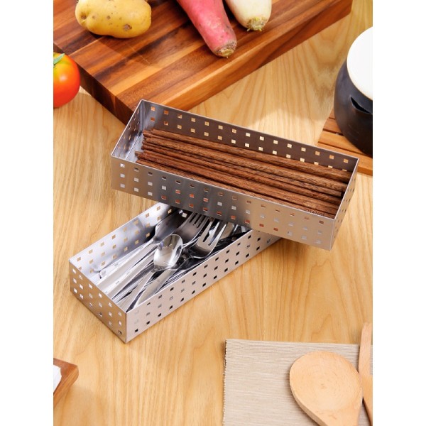 时光旧巷不锈钢筷子篮刀叉篮厨房筷托碗筷盒盒收纳盒子