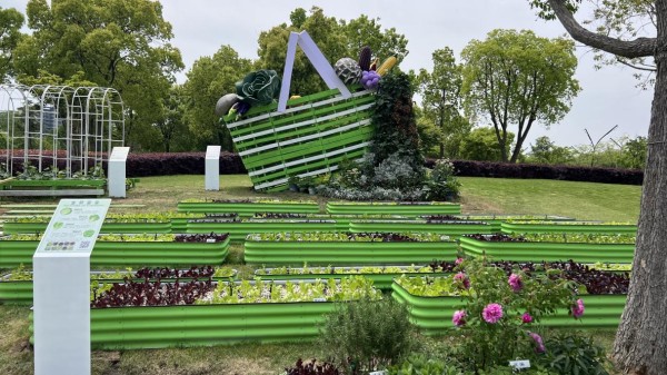建成的“菜篮子”展园一隅