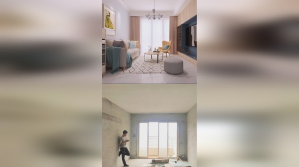 现场照片vs设计图，一比一还原设计