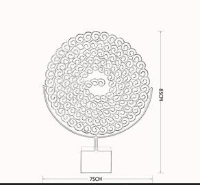 卓格铁艺ZORG2-B941号装修软装饰摆饰《心语》金属手工艺品