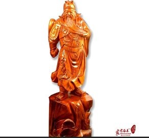 关公造型 家居手工艺品 红豆杉 弥勒佛 根雕工艺品摆件