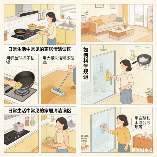 日常生活中常见的家居清洁误区有哪些，如何科学规避？