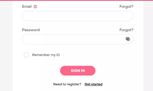Frontier ID registration form showing required fields for email account setup