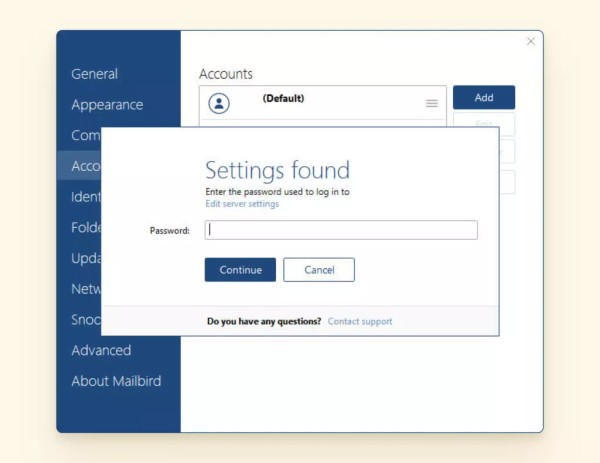 Frontier mail compose window for sending new emails