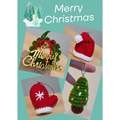 Handmade Crochet Christmas Box Keychain Decoration 纯手工钩针圣诞玩偶/装饰/挂件/钥匙圈